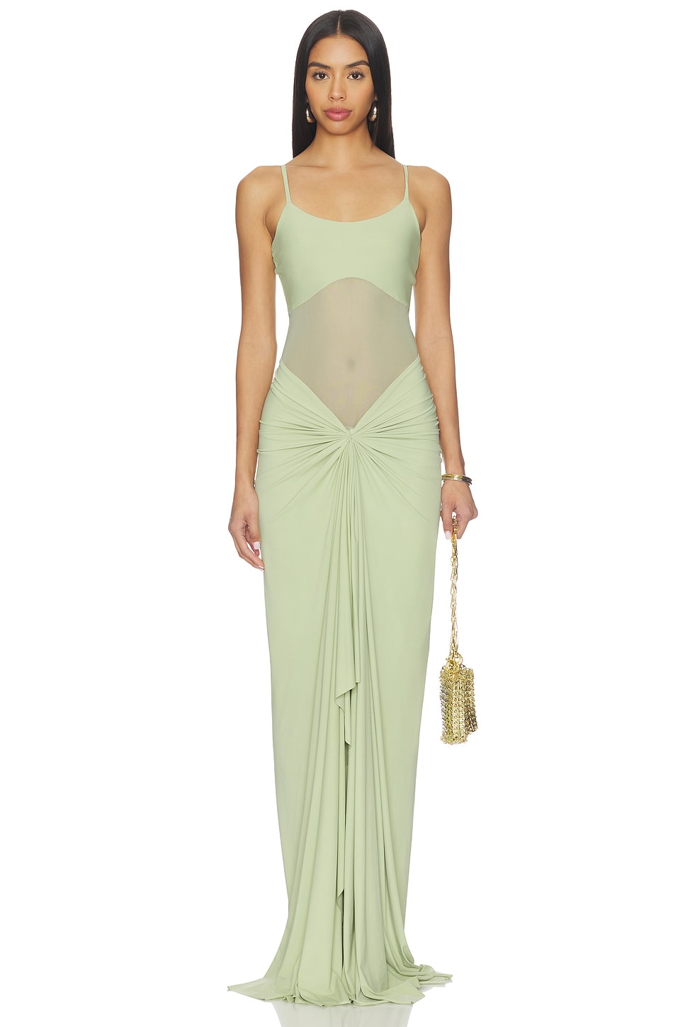 Deme by Gabriella The Elora Dress in Pale Mint