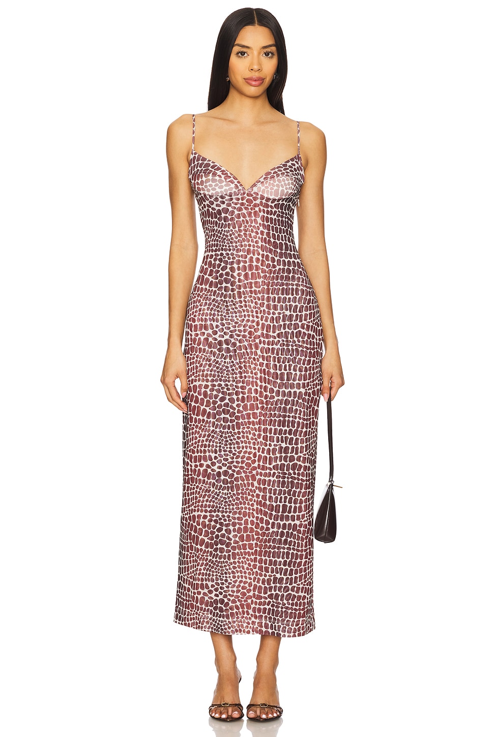 Miaou Florence Dress in Lizard