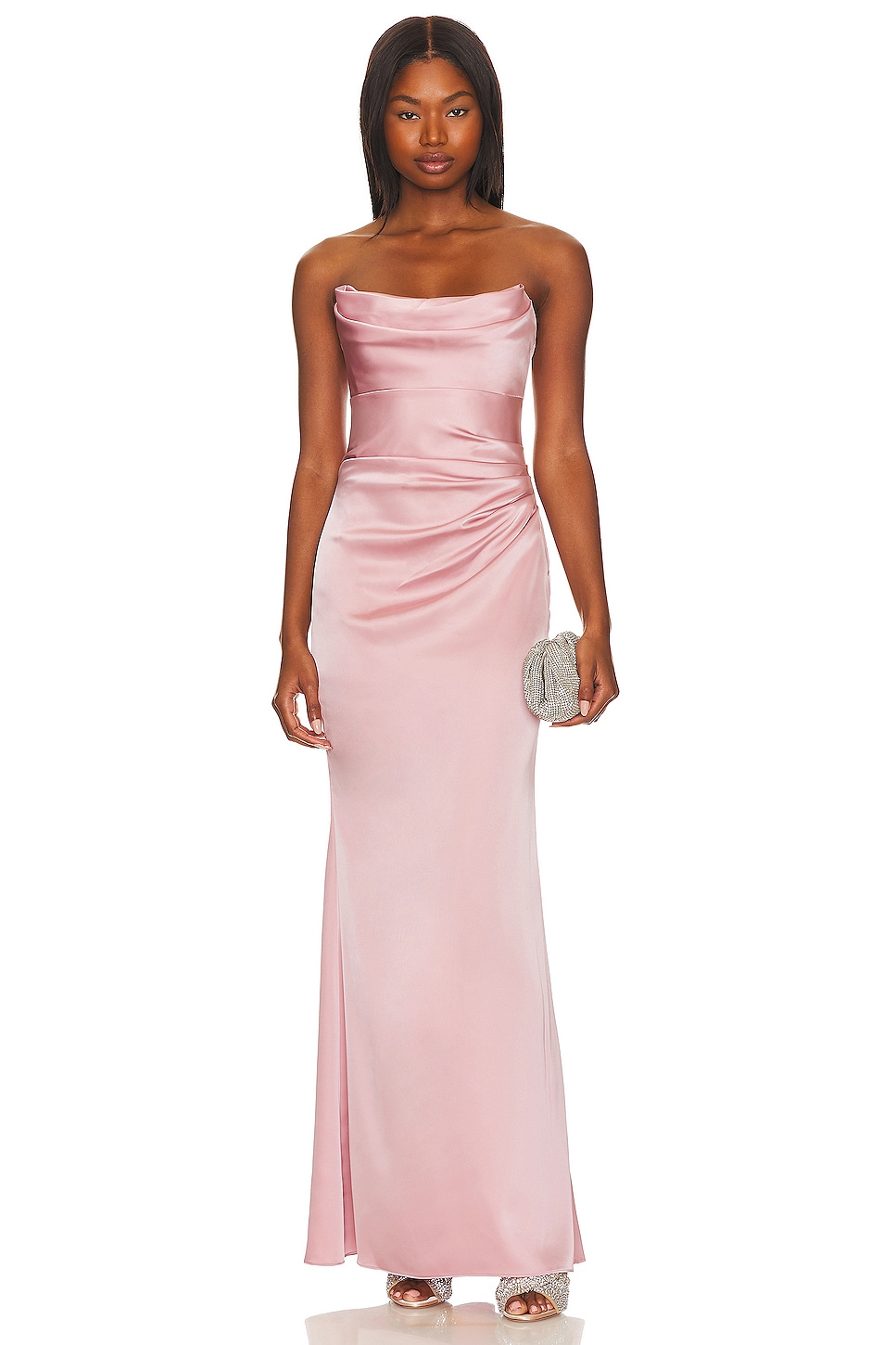 Katie May X Revolve Taylor Gown in Rose Quartz