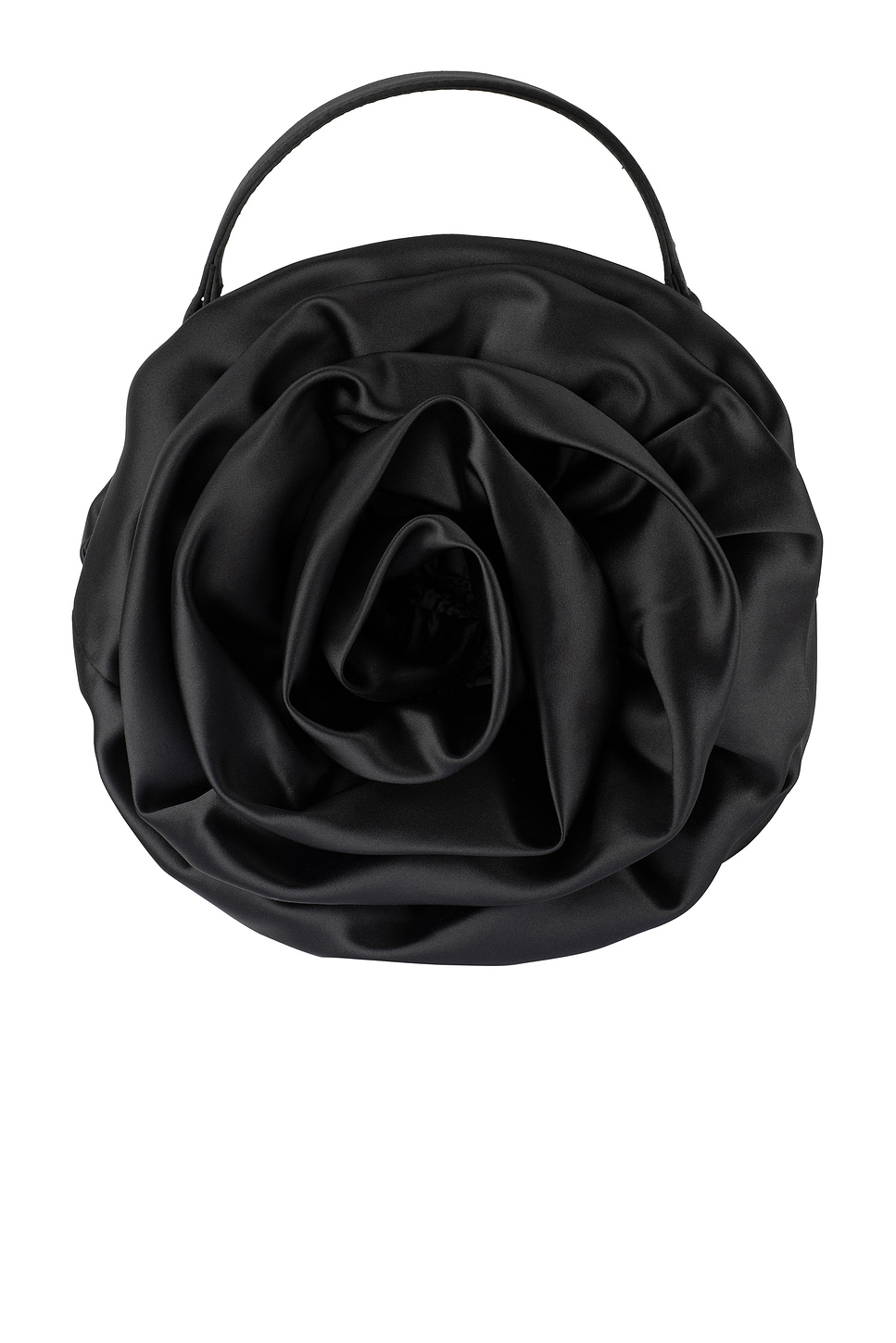 olga berg Rosita Rosette Frame Bag in Black