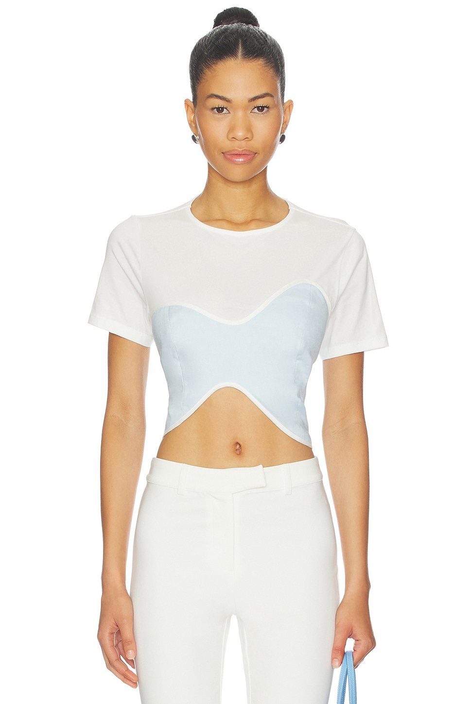 AZULU Ceci Top in Ice Blue
