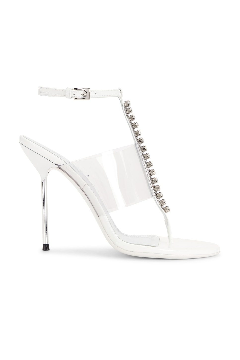 Paris Texas Lidia T-strap Sandal in Optic White