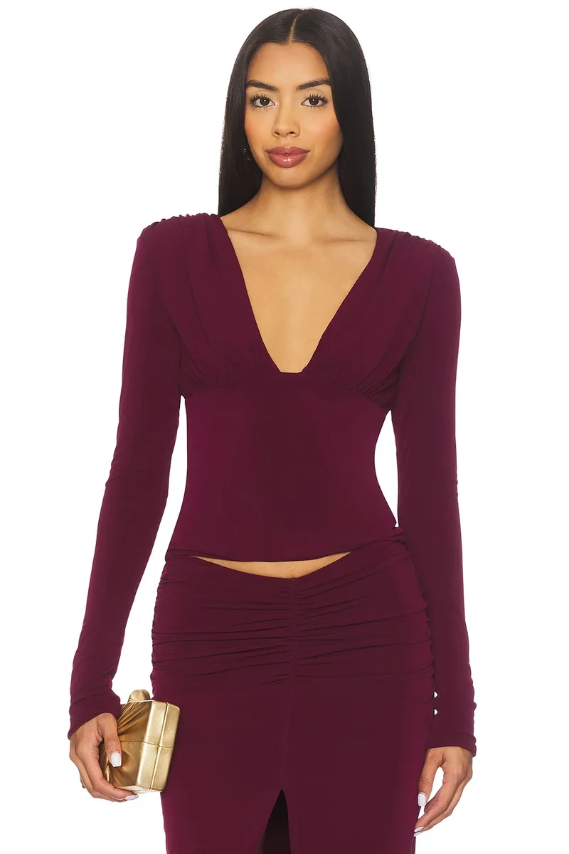 Lovers and Friends Leighton Top in Plum