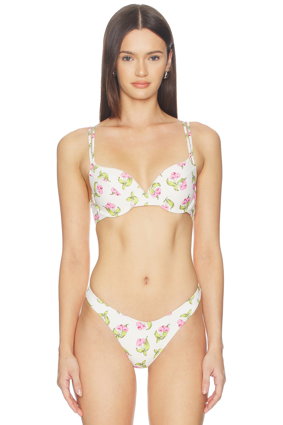 Frankies Bikinis Cherish Top in Cherry Picked