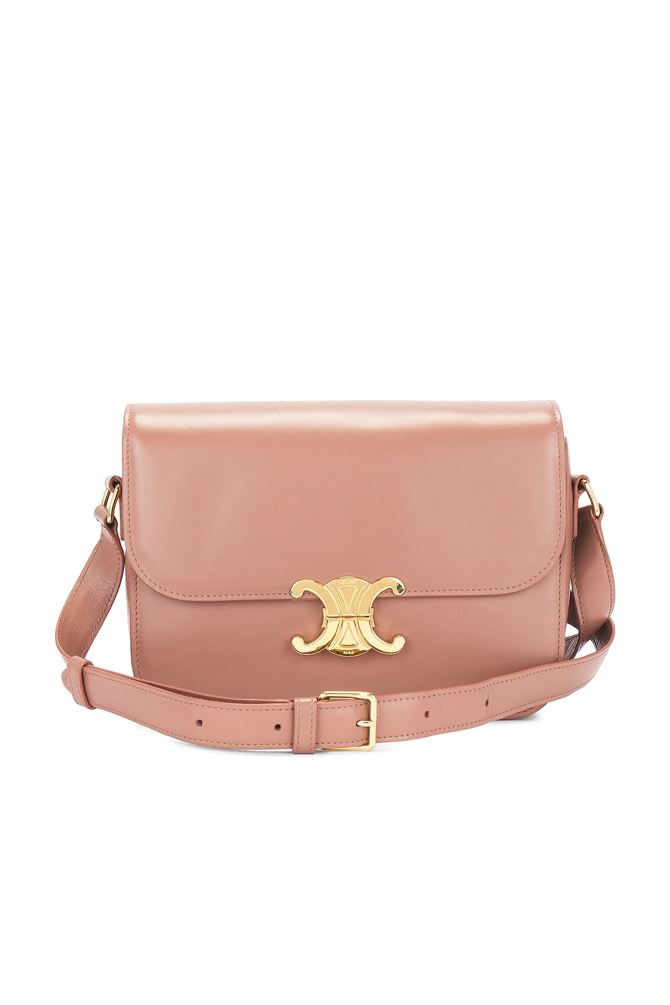 FWRD Renew Celine Classique Triomphe Shoulder Bag in Pink