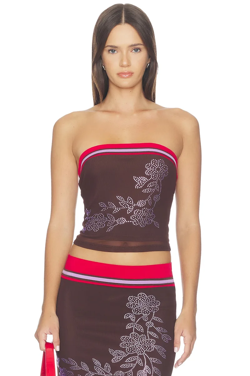 Tiger Mist Serah Top in Chocolate