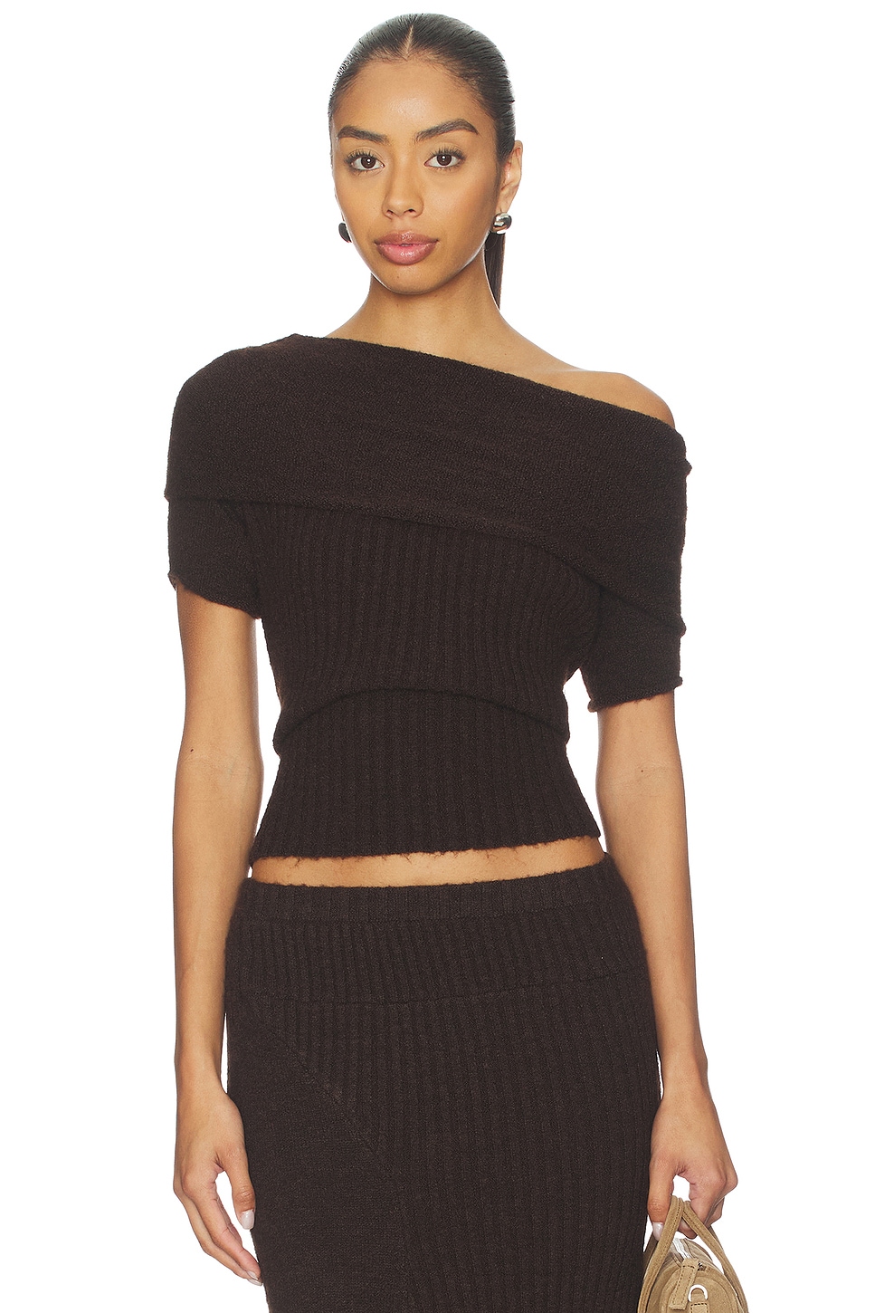 With Jean Fia Top in Chocolate
