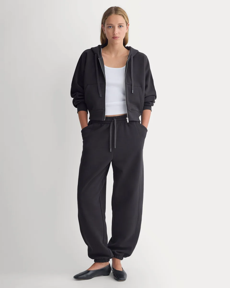 Luxe Fleece Baggy Jogger | Black