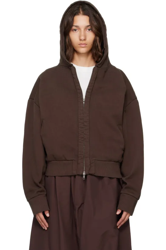 Brown Thermal Hoodie