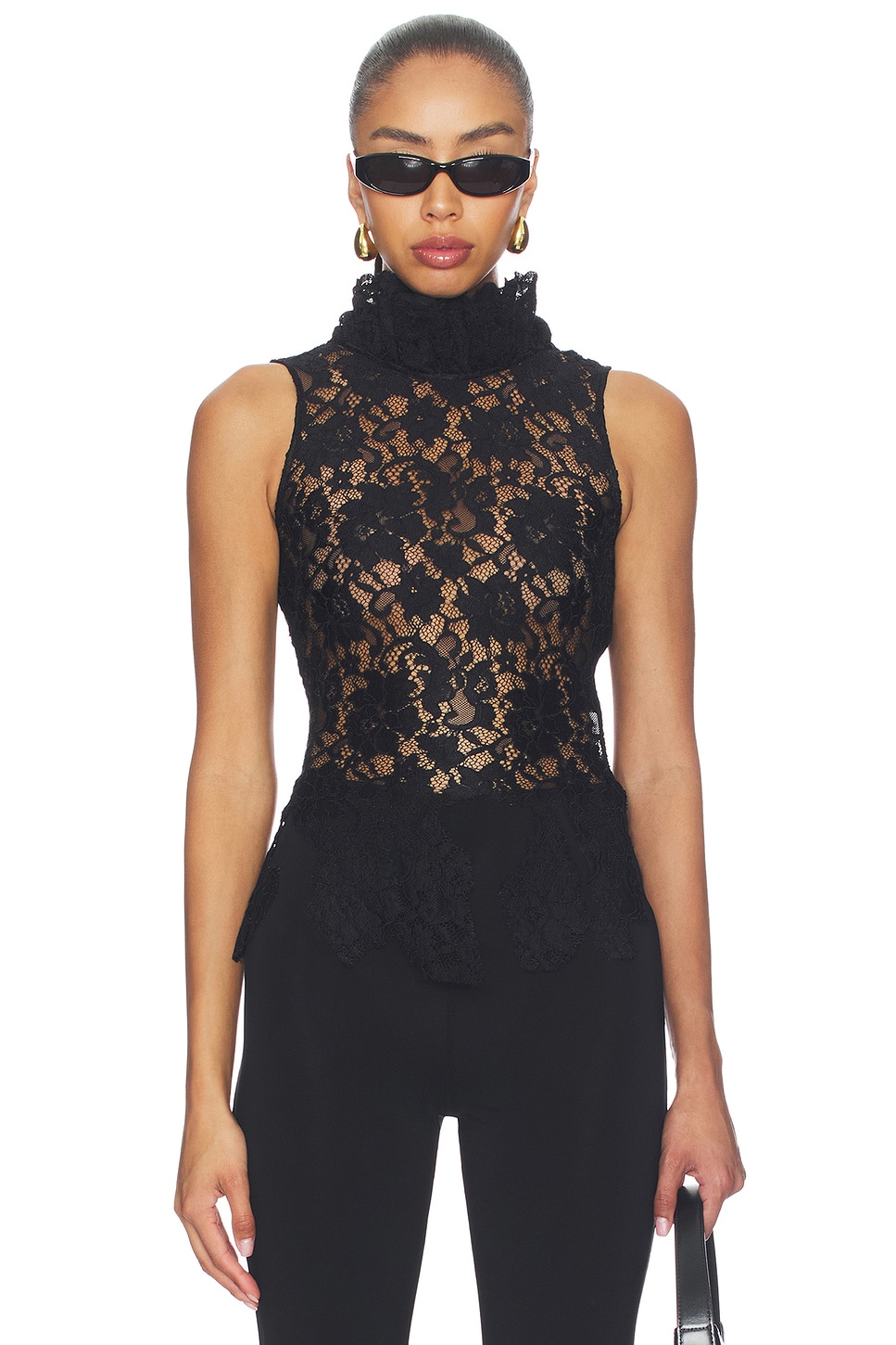 GIUSEPPE DI MORABITO Tank Top in Black