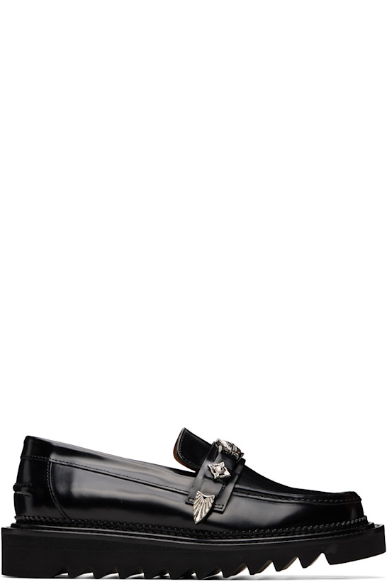 Black Leather Loafers
