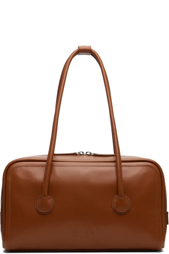 Brown Soft Boston Small Bag