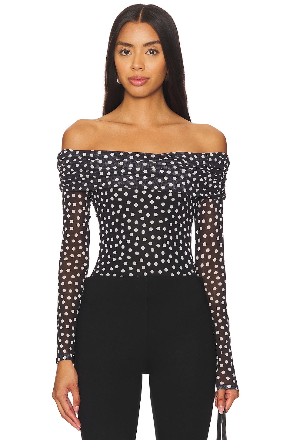 MAJORELLE Joy Bodysuit in Polka Dot