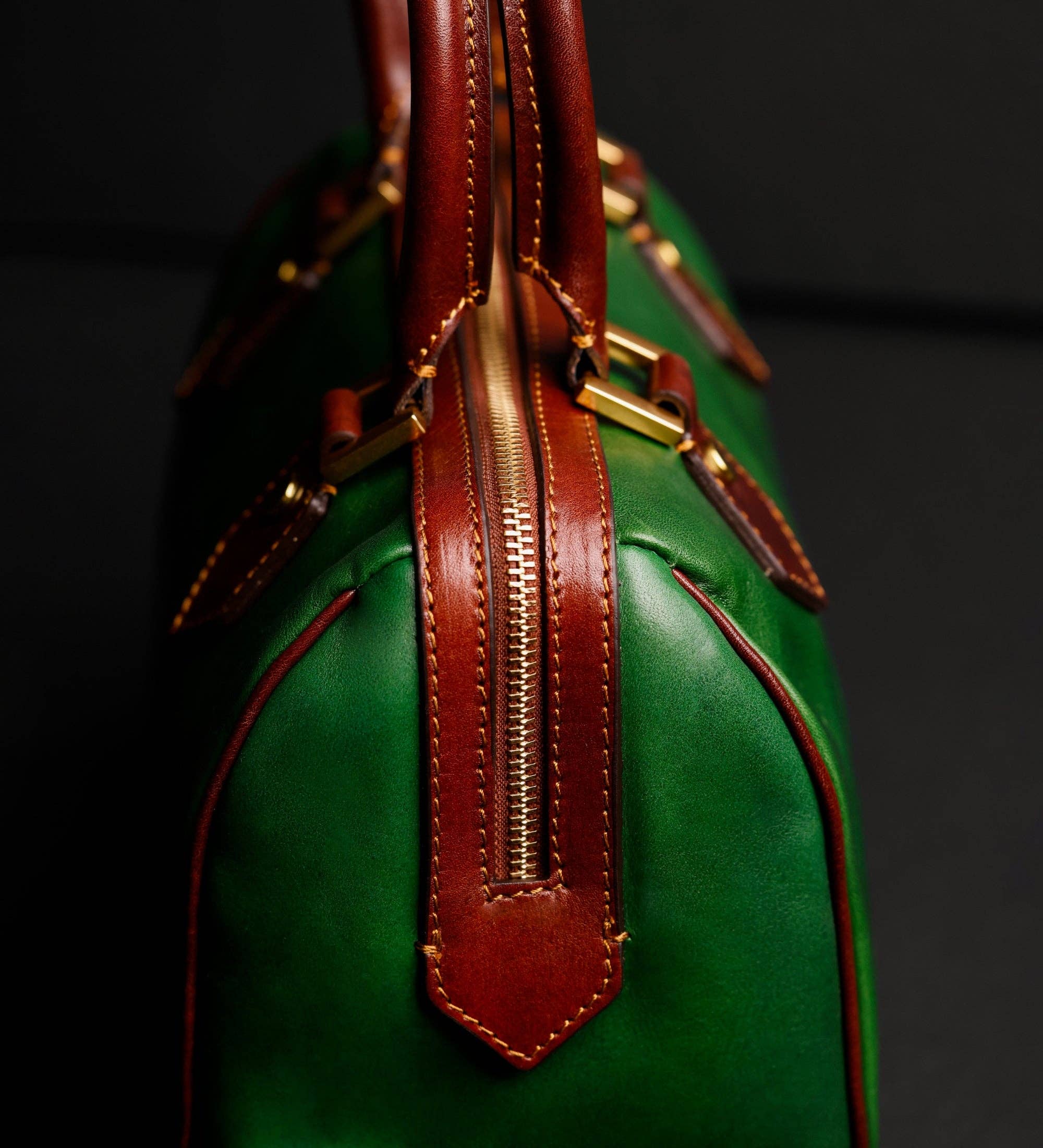 Leather Barrel Bag - Image 18
