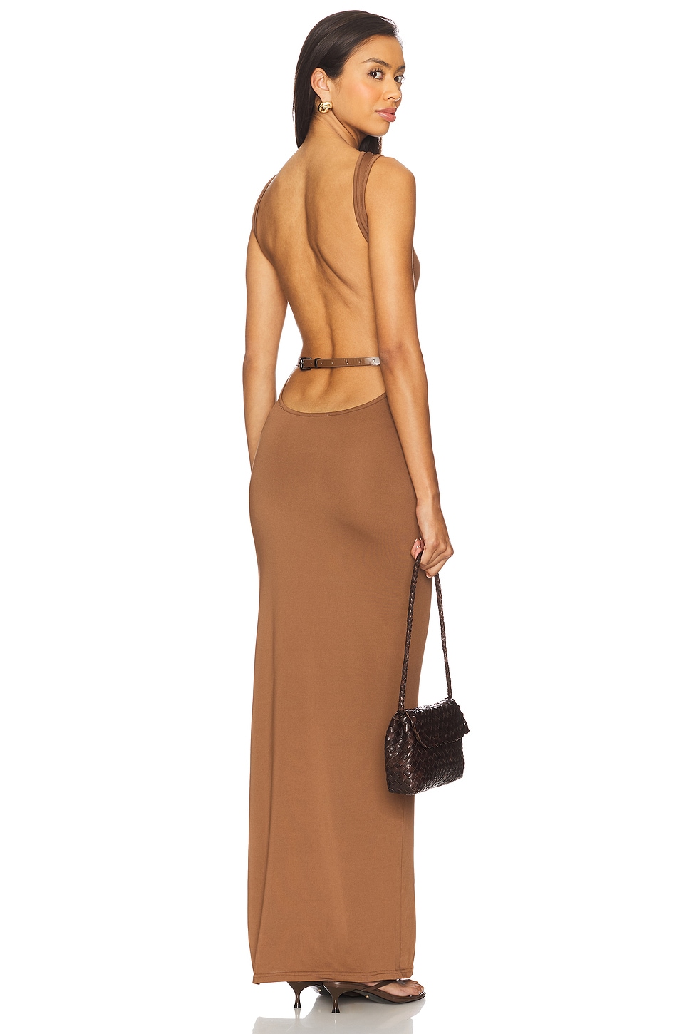 superdown Trista Maxi Dress in Brown