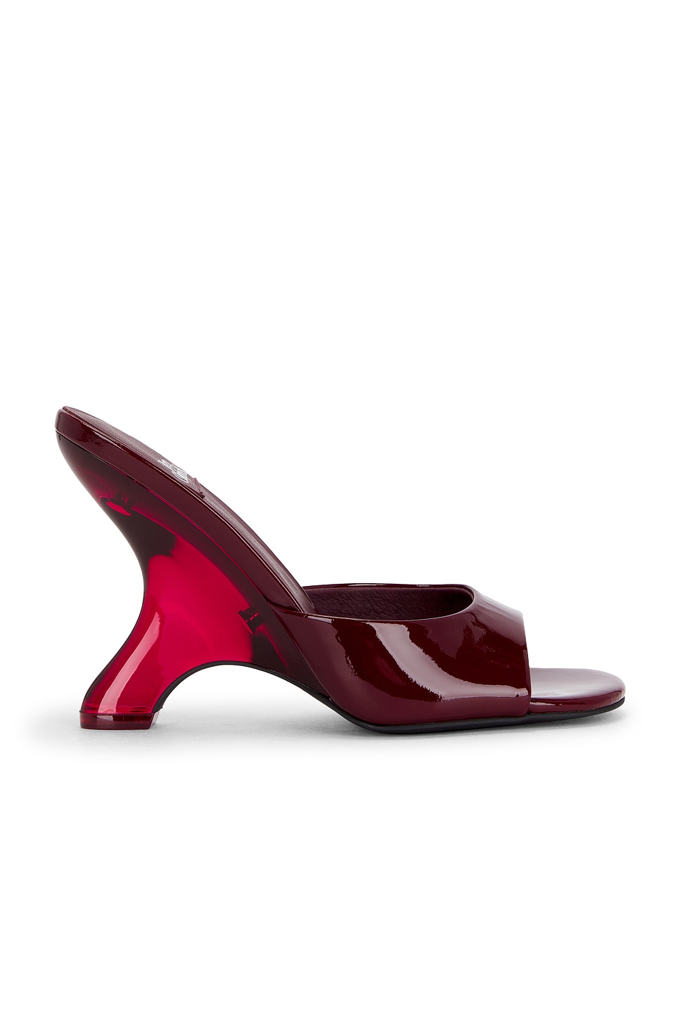 Jeffrey Campbell Mew-2 Sandal in Wine Patent Combo