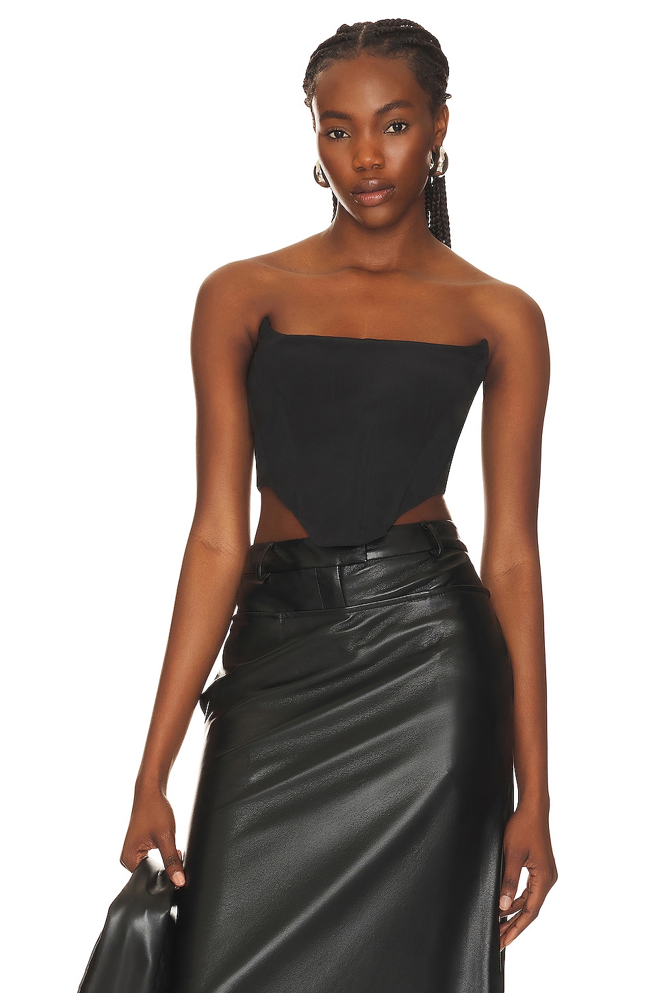 Bardot BUSTIER STYLE CORSET PLATINUM in Black