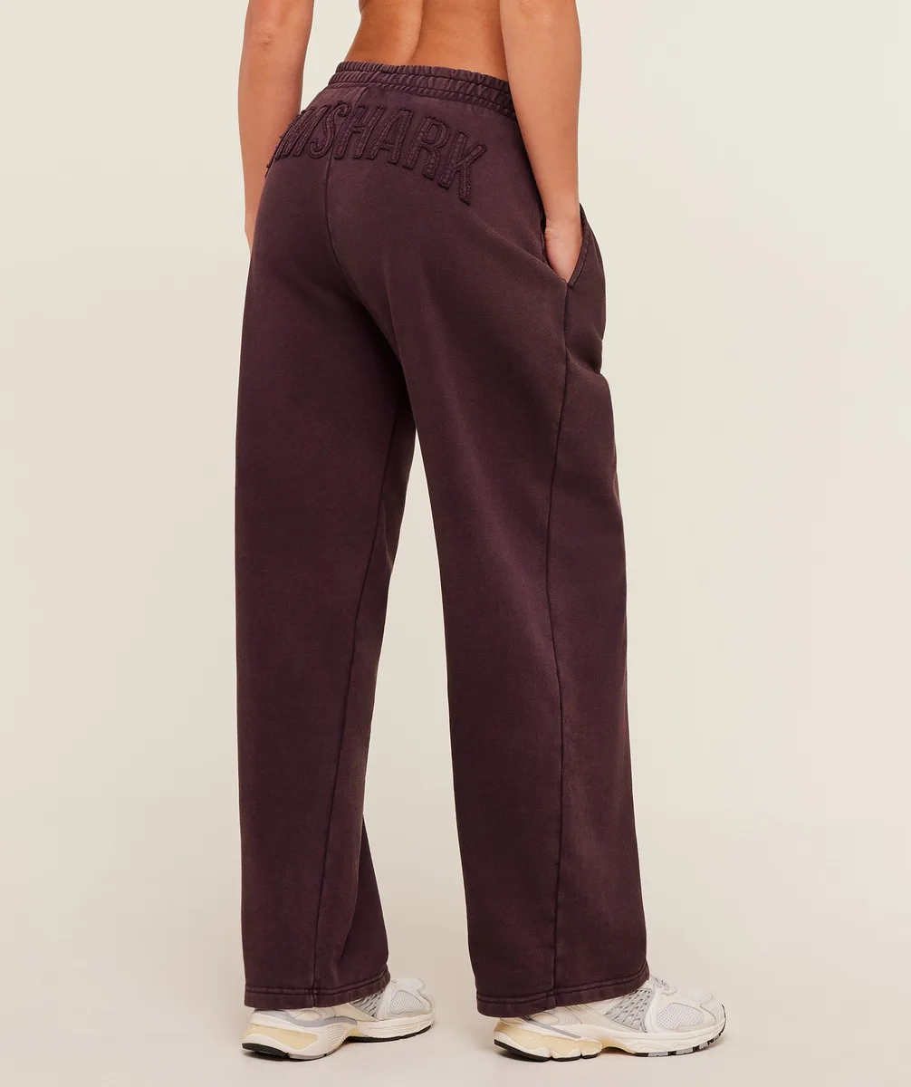 Gymshark Power Washed Joggers - Cherry Purple/Acid Wash Small Ball