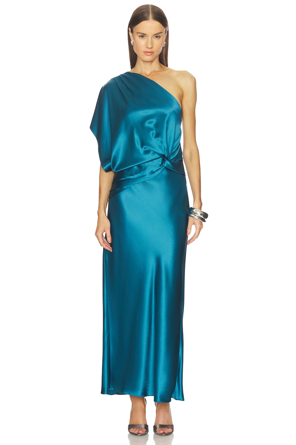 Acler Novalea Maxi Dress in Prussian Blue