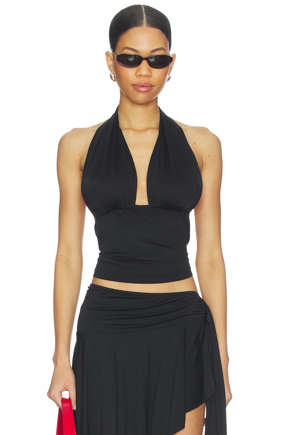 LIONESS SAFARI HALTER 上装 in Noir