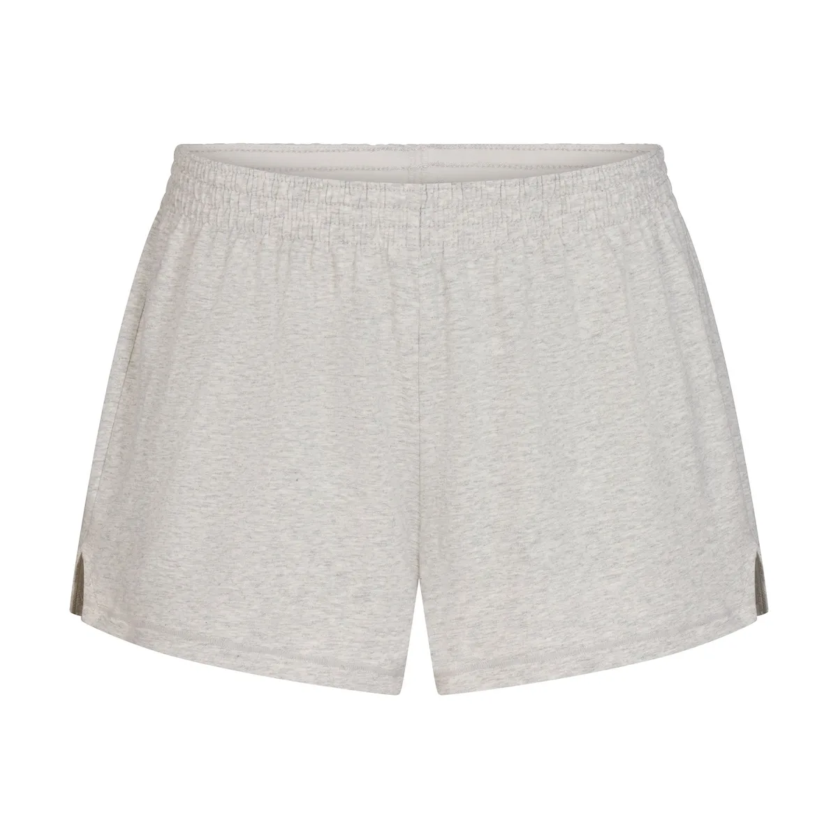 COTTON JERSEY LOOSE SHORT | LIGHT HEATHER GREY