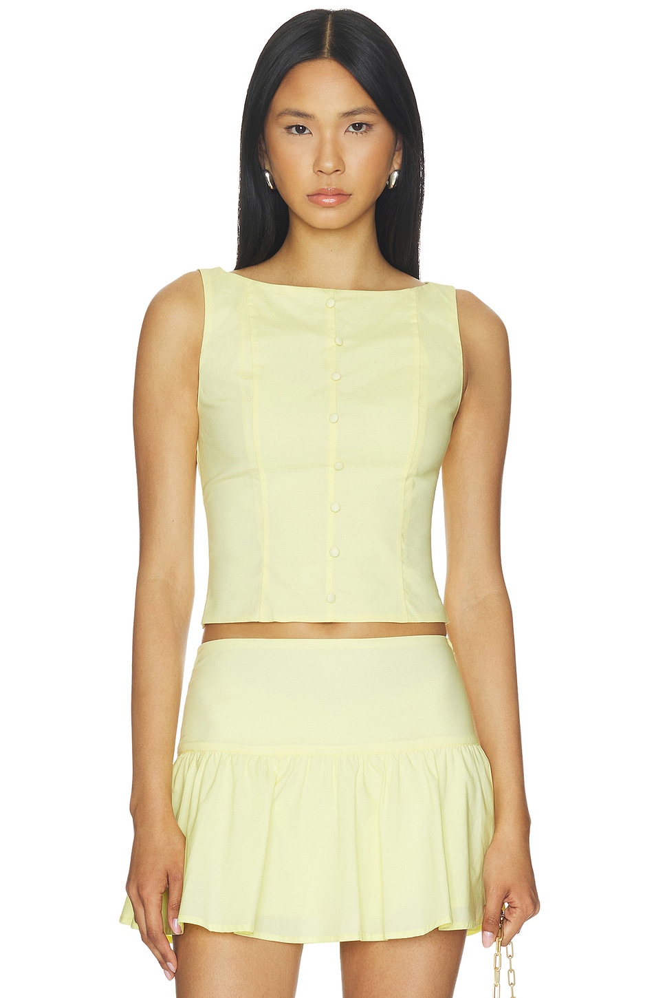 MORE TO COME Anila Top in Butter Yellow