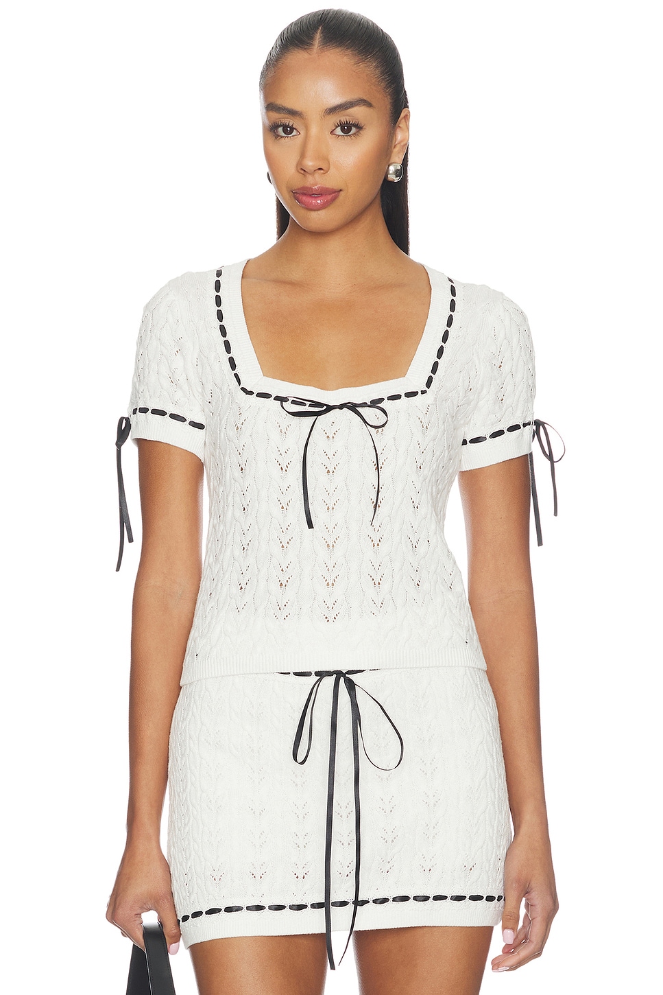 Show Me Your Mumu Simone Top in Ivory Knit