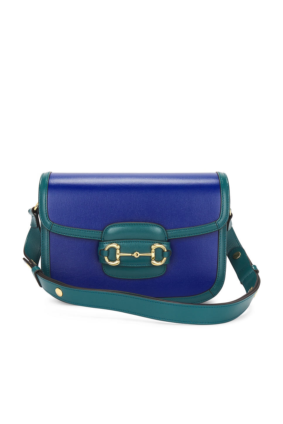 FWRD Renew Gucci Horsebit 1955 Shoulder Bag in Blue