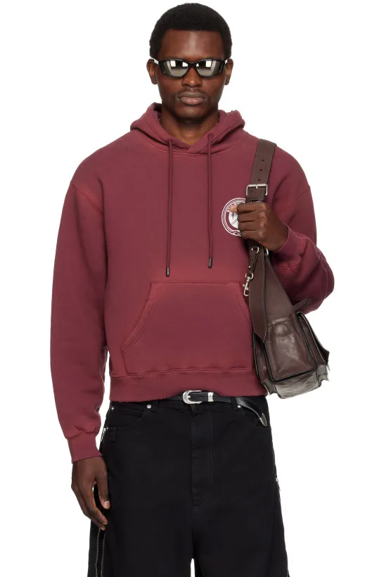 Burgundy Heavyweight Gym Hoodie