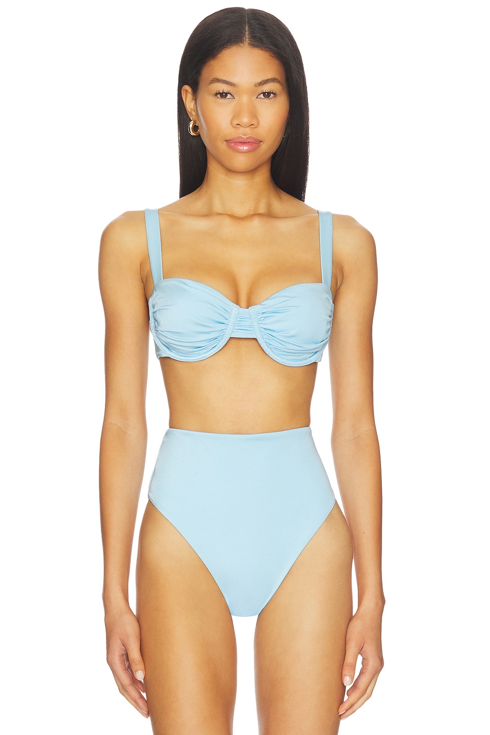 Cleobella Beckett Bikini Top in Serenity Shimmer
