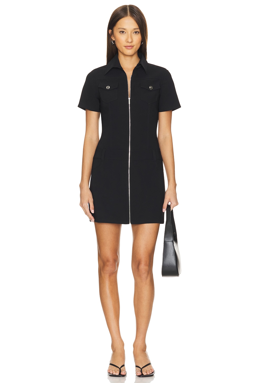 Amanda Uprichard Bianca Dress in Black