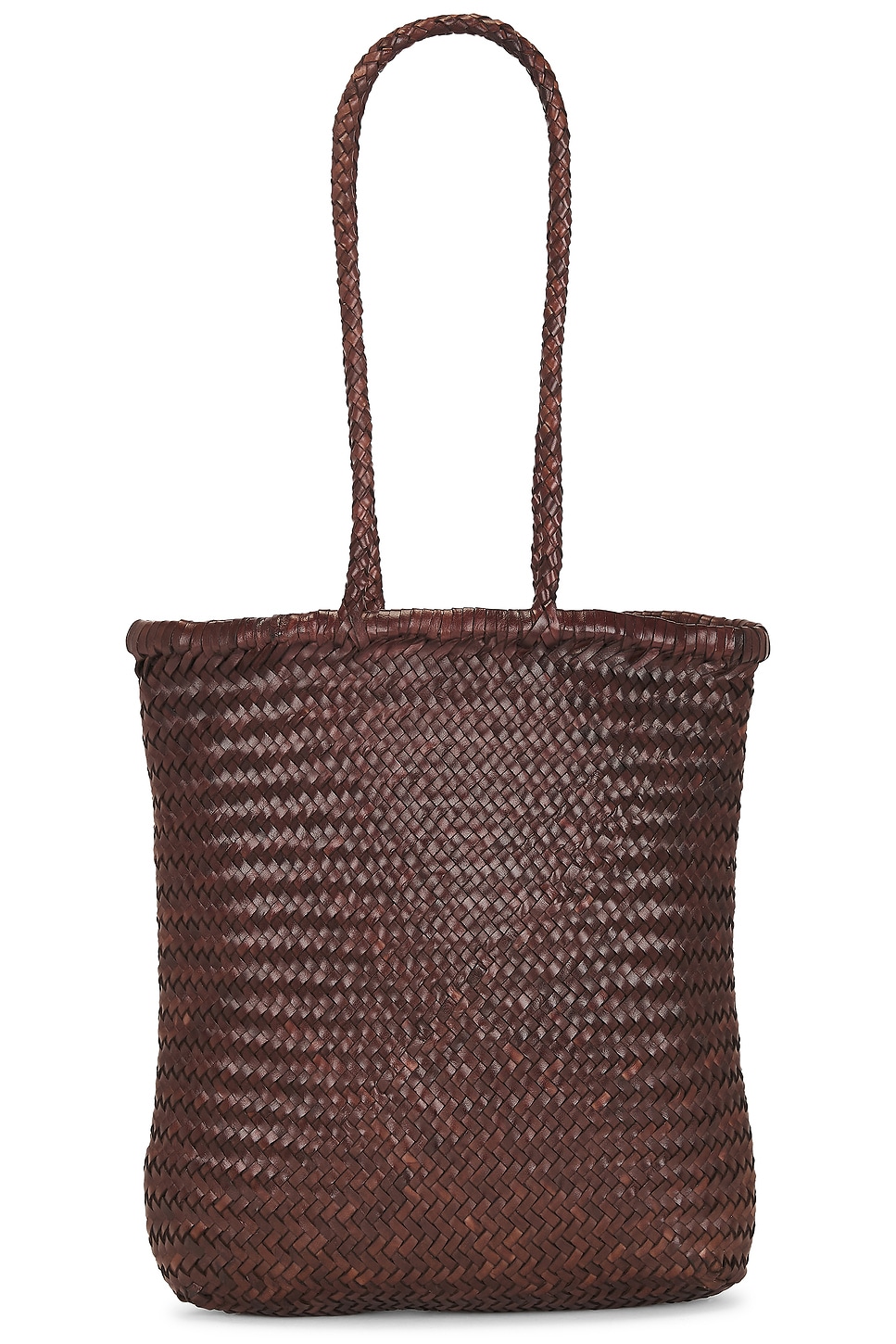 St. Agni Bagu Woven Tote Bag in Chocolate