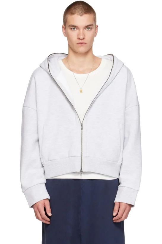 Gray Eternal Zip Hoodie