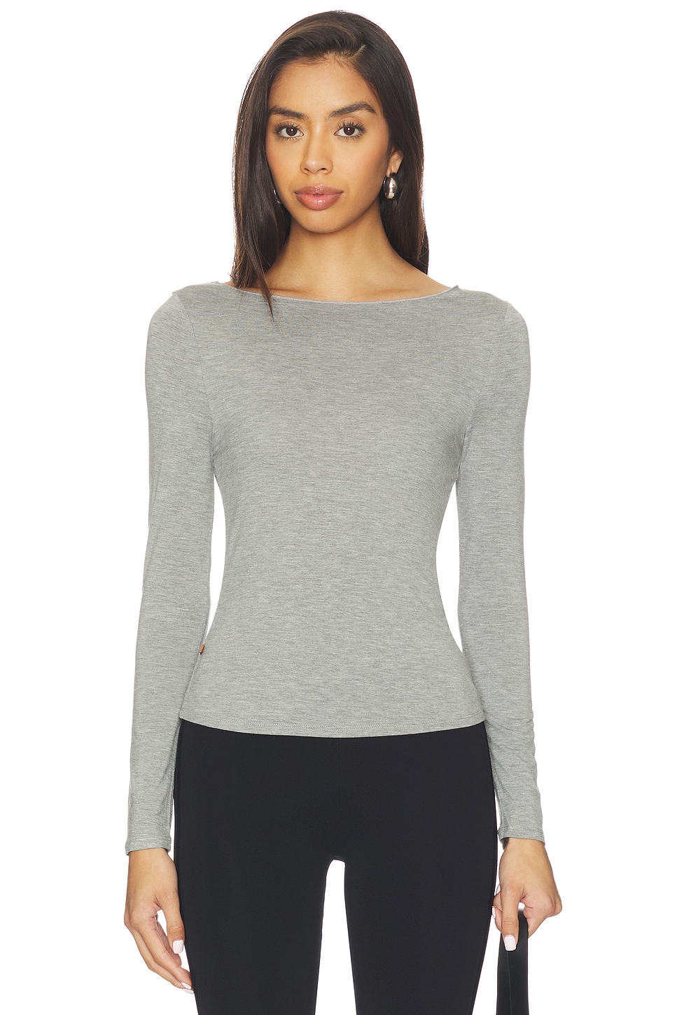 Miaou Amelia Top in Heather Grey