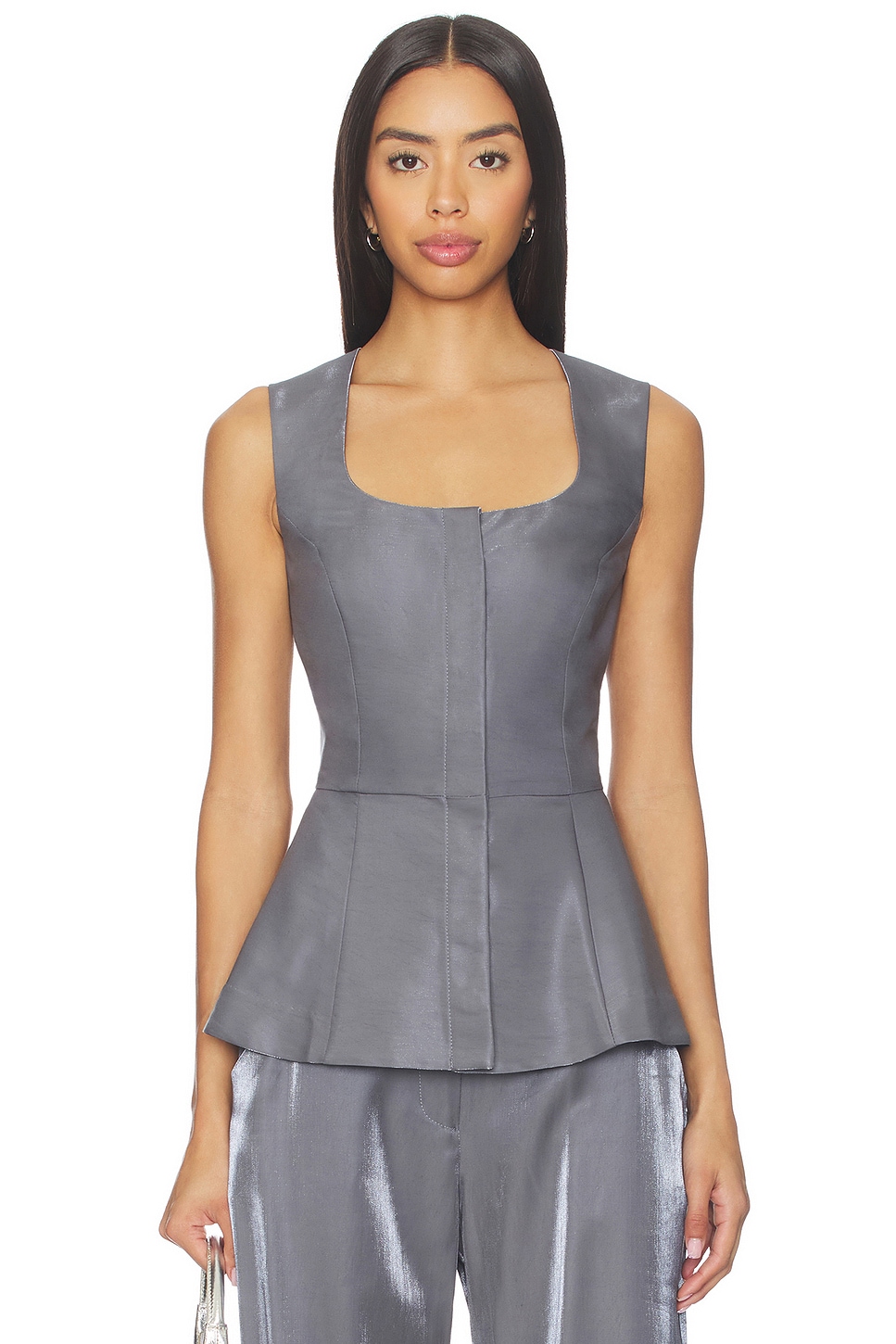 Amanda Uprichard Mason Top in Slate