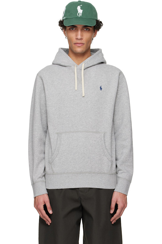 Gray 'The RL' Fleece Hoodie