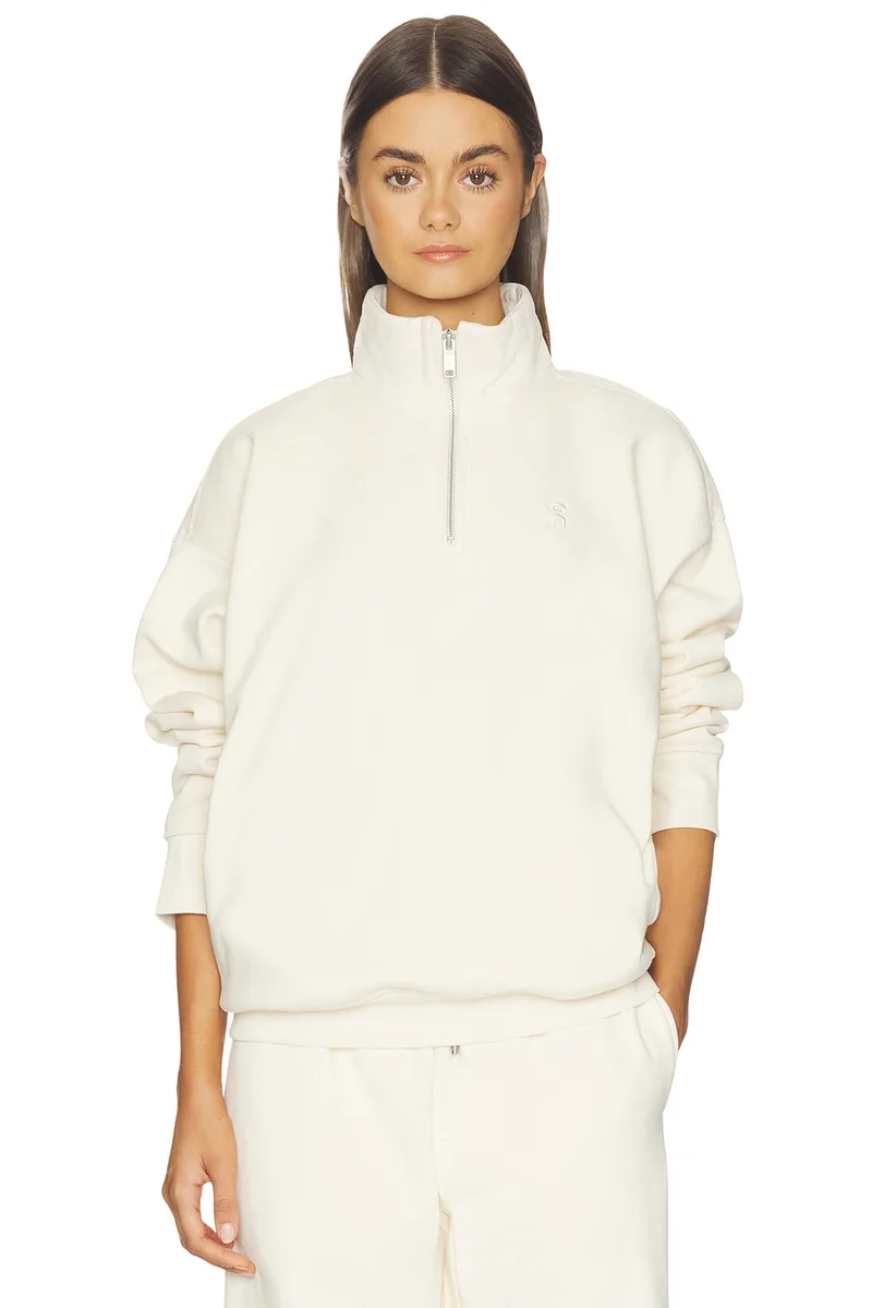 On Club Collective 1/4 Zip Sweater in Dew
