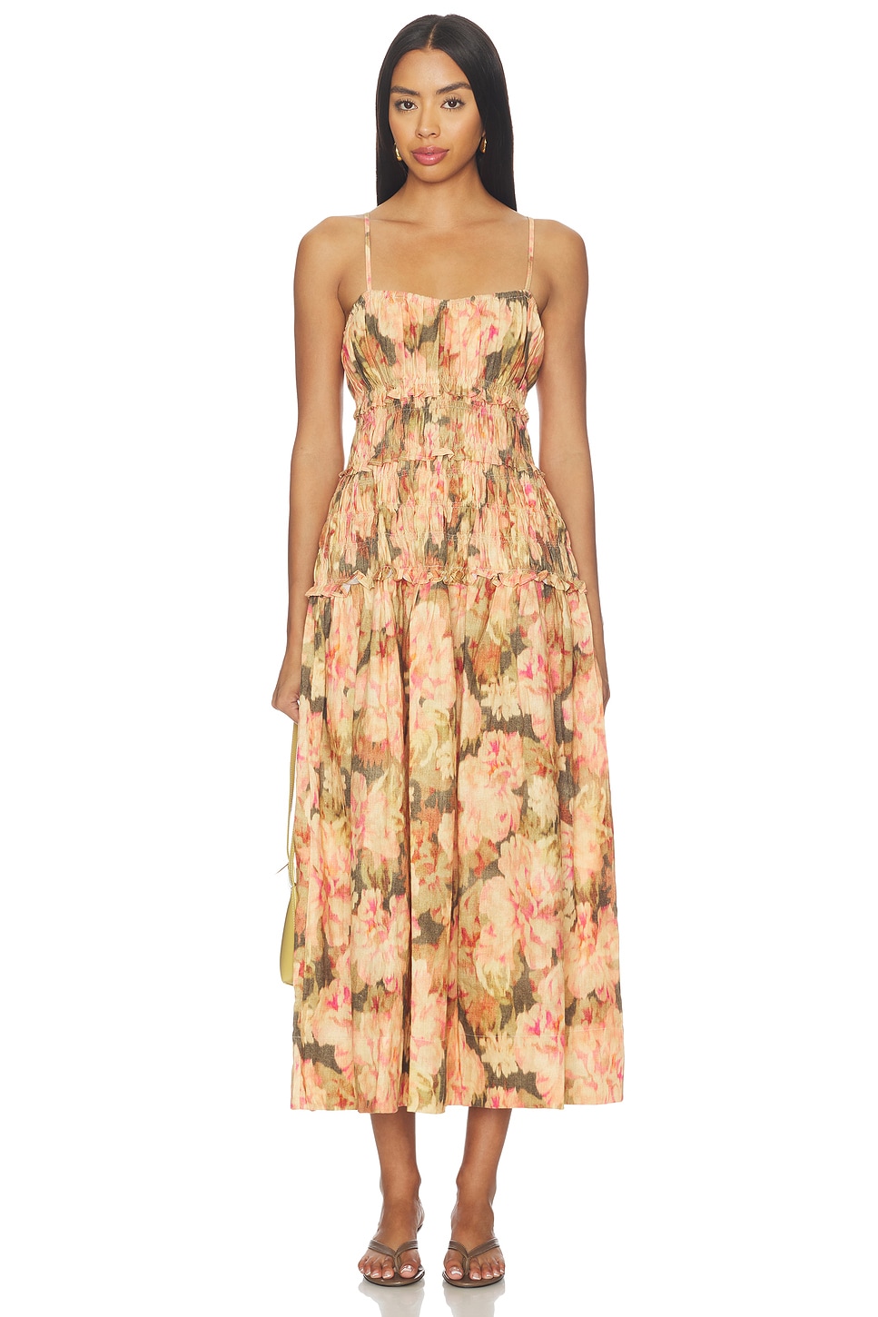 Juillet Amelia Midi Dress in Heirloom Orange