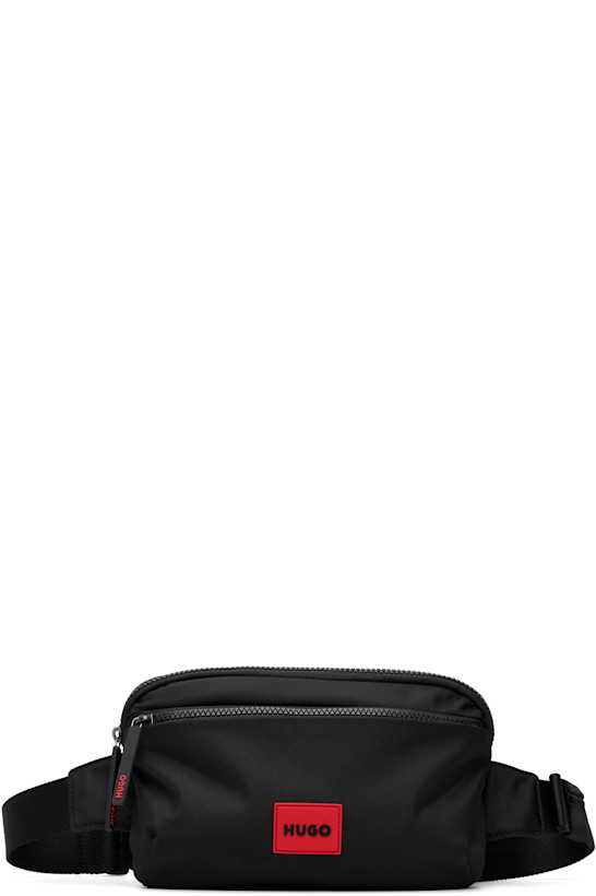 Black Canvas Belt Bag