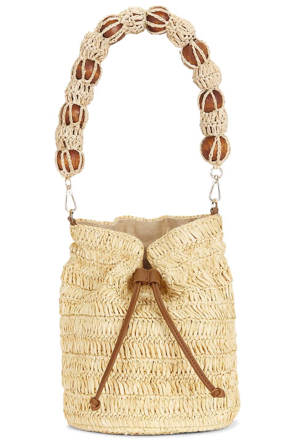 BTB Los Angeles Tessa Bucket Bag in Natural