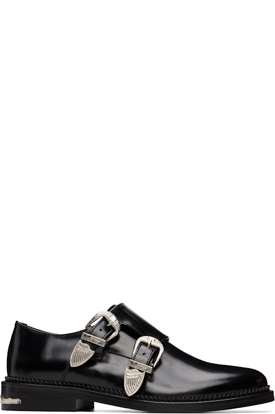 Black Polido Monkstraps