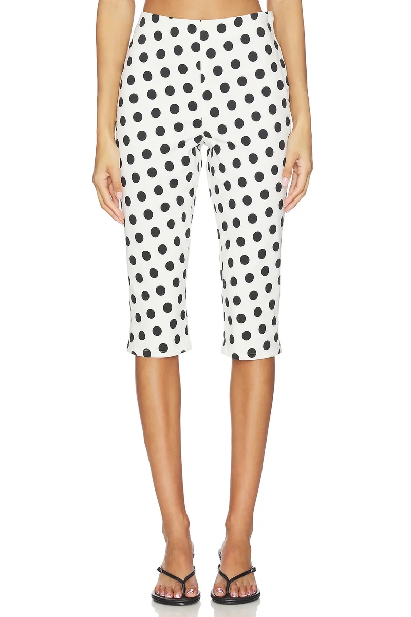 AFRM Ronnie Capri in White Coin Dot