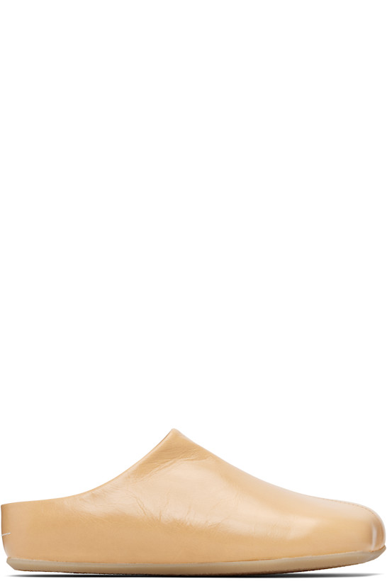 Beige Factory Sabot Loafers