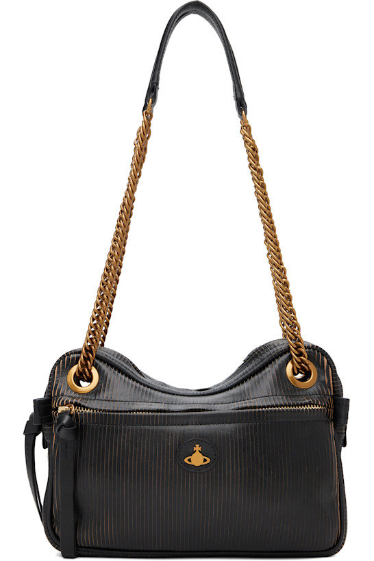 Black Dolce Medium Shoulder Bag