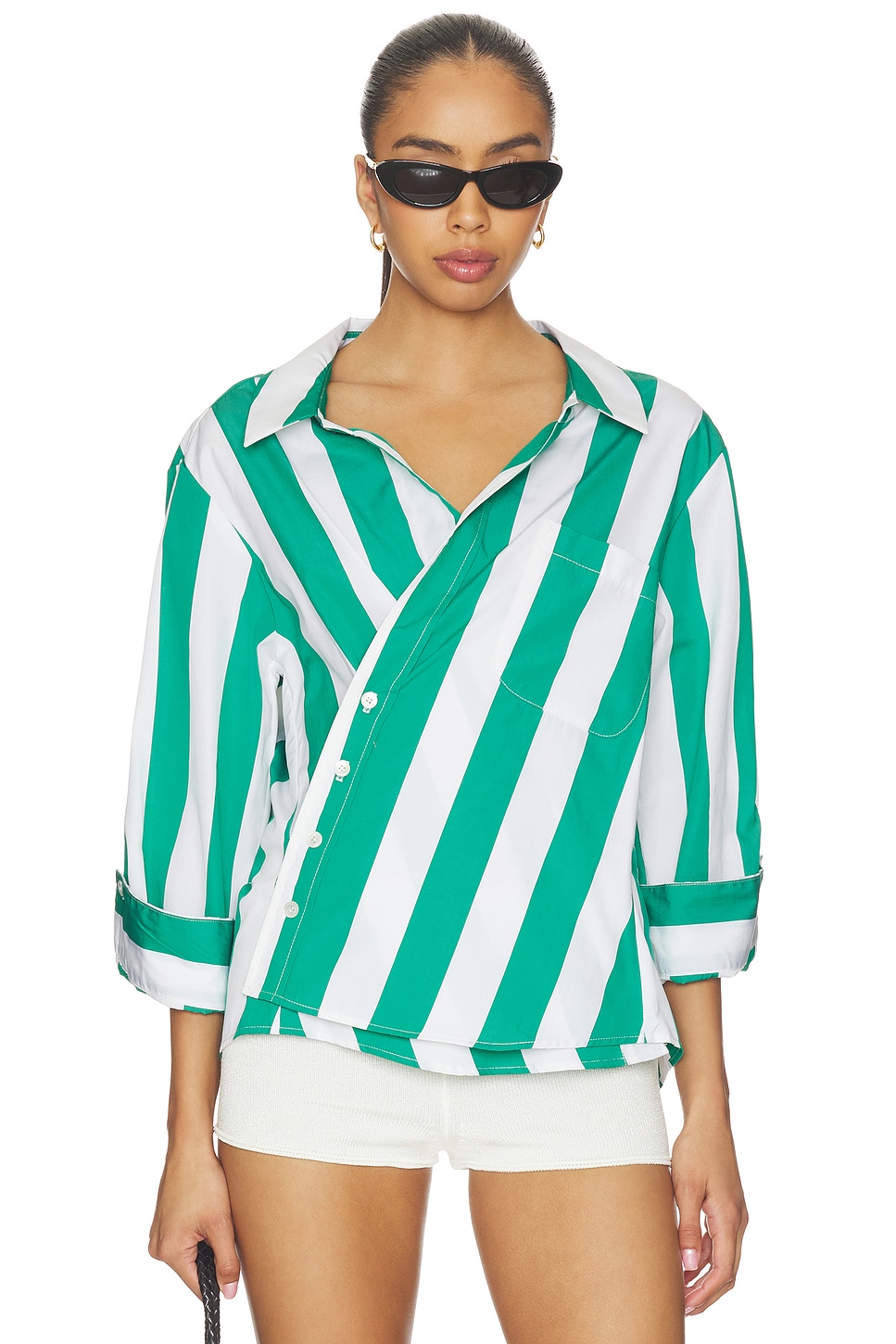 Cissa LA SOBRECAMISA in Clover Stripe