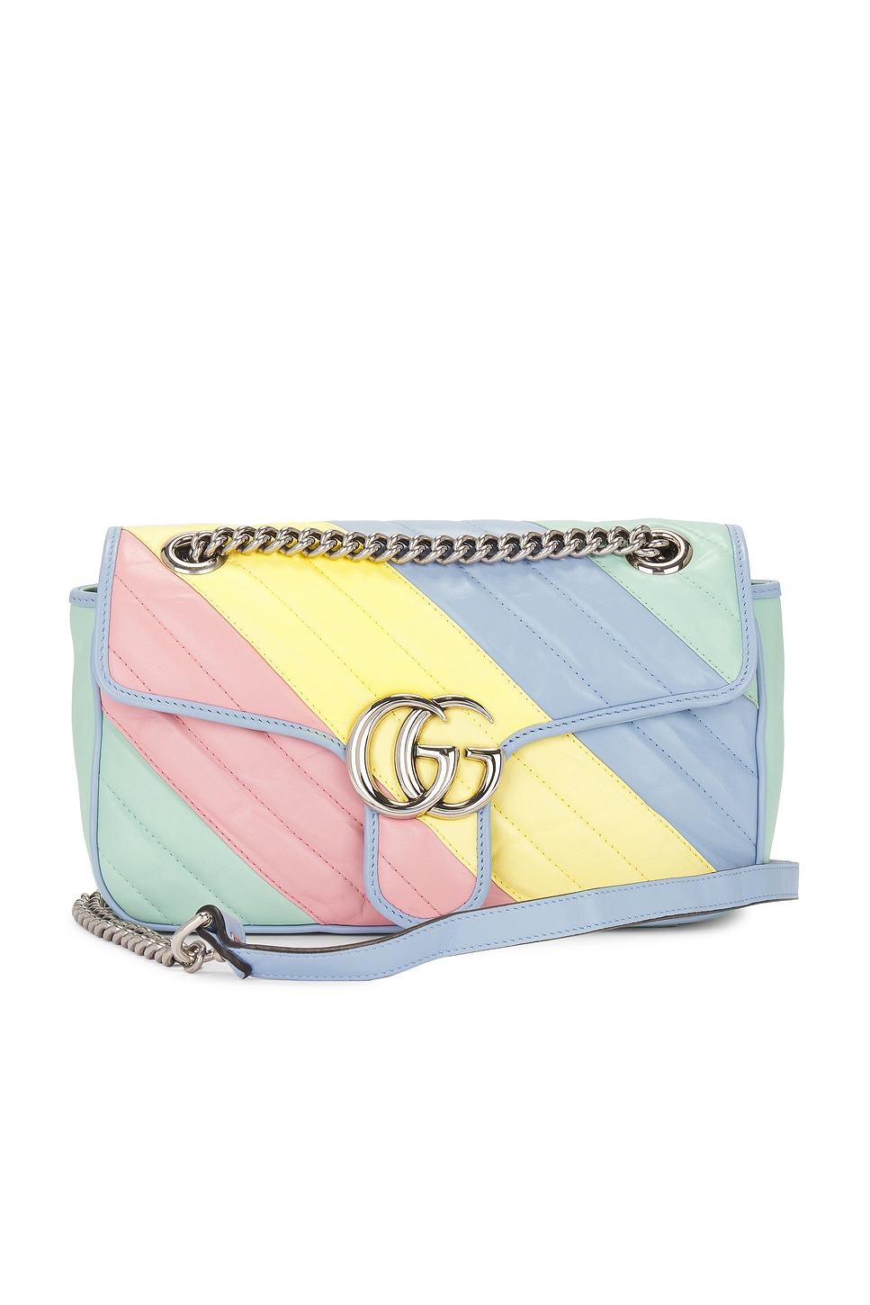 FWRD Renew Gucci GG Marmont Shoulder Bag in Multi