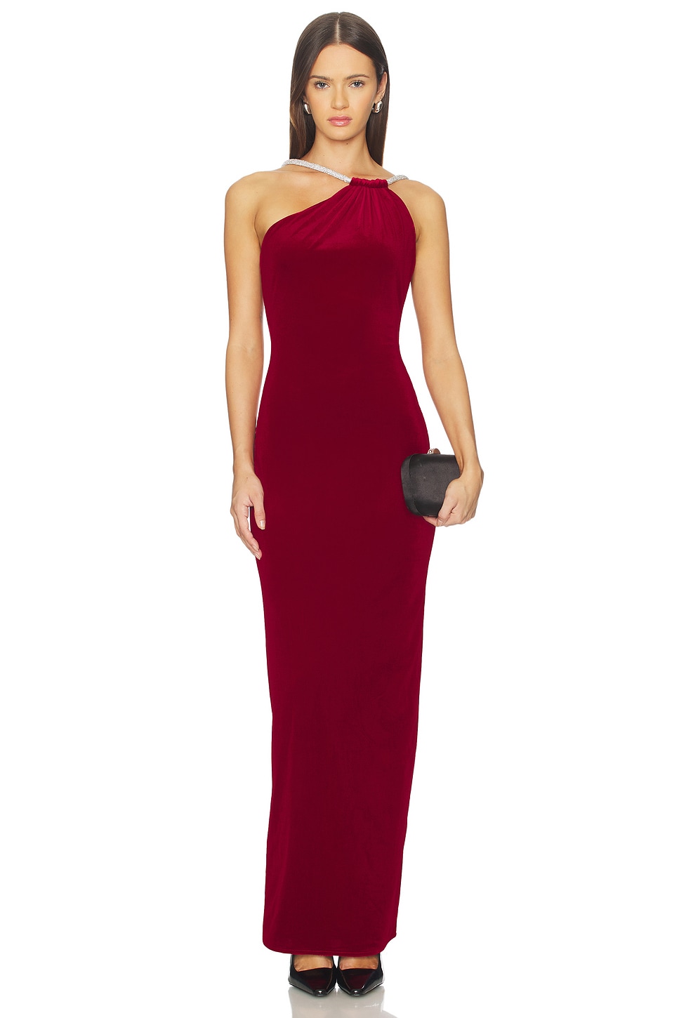 NBD Juna Maxi Dress in Deep Red