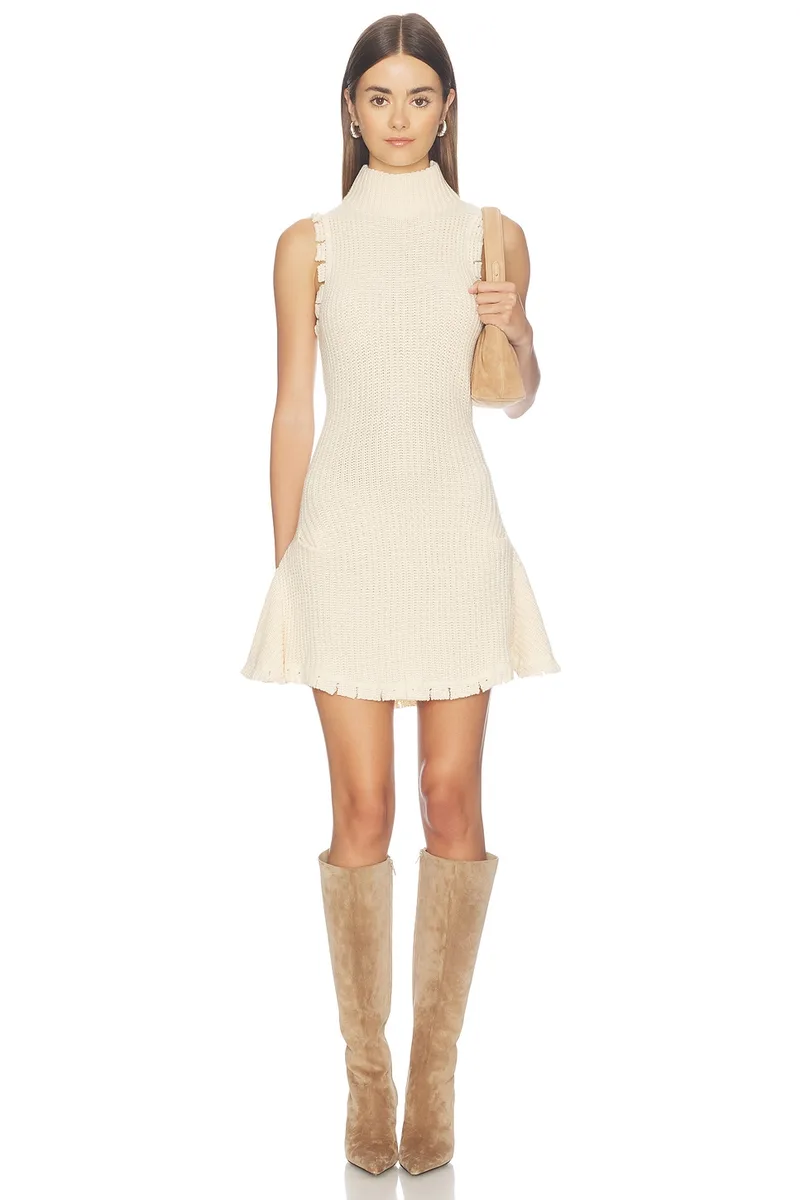 MORE TO COME Kadence Mini Dress in Cream