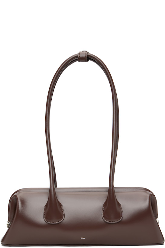 Brown Boat Wide Mini Bag