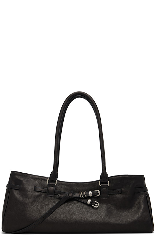 Black Soft Grandma Shoulder Bag